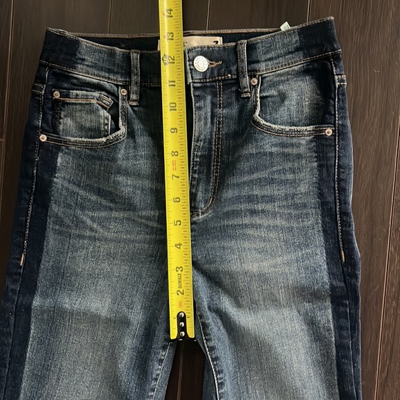 NWOT Garage Ultra High-rise two-tone demon (stretch) skinny jeans - Picture 5 of 6